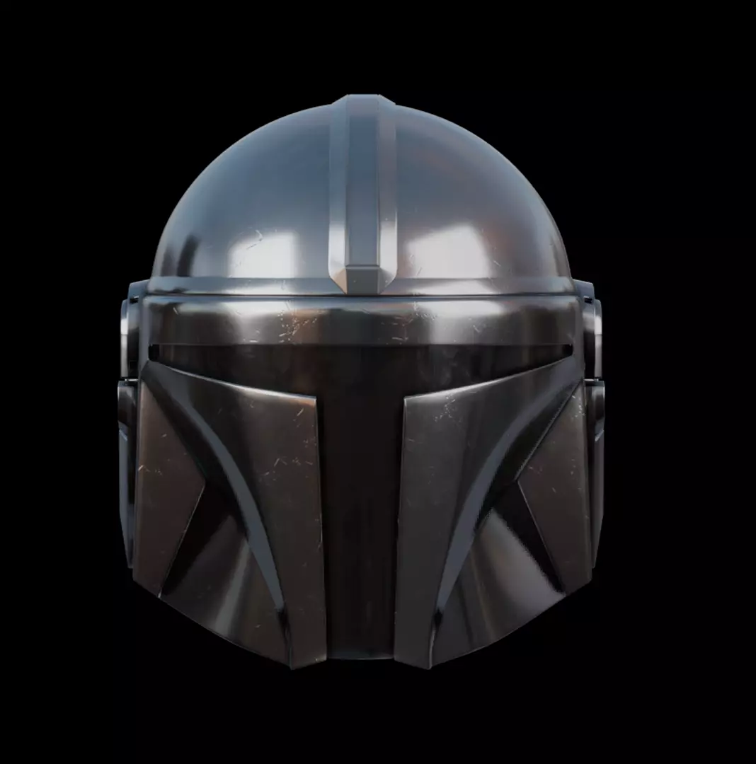 Mandalorian Helmet 3D model_0