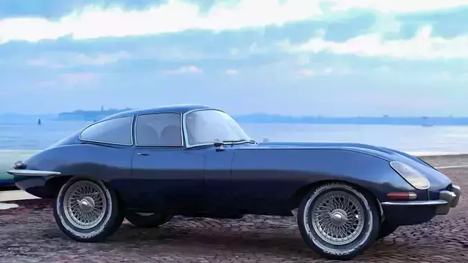Jaguar E Type 3D model