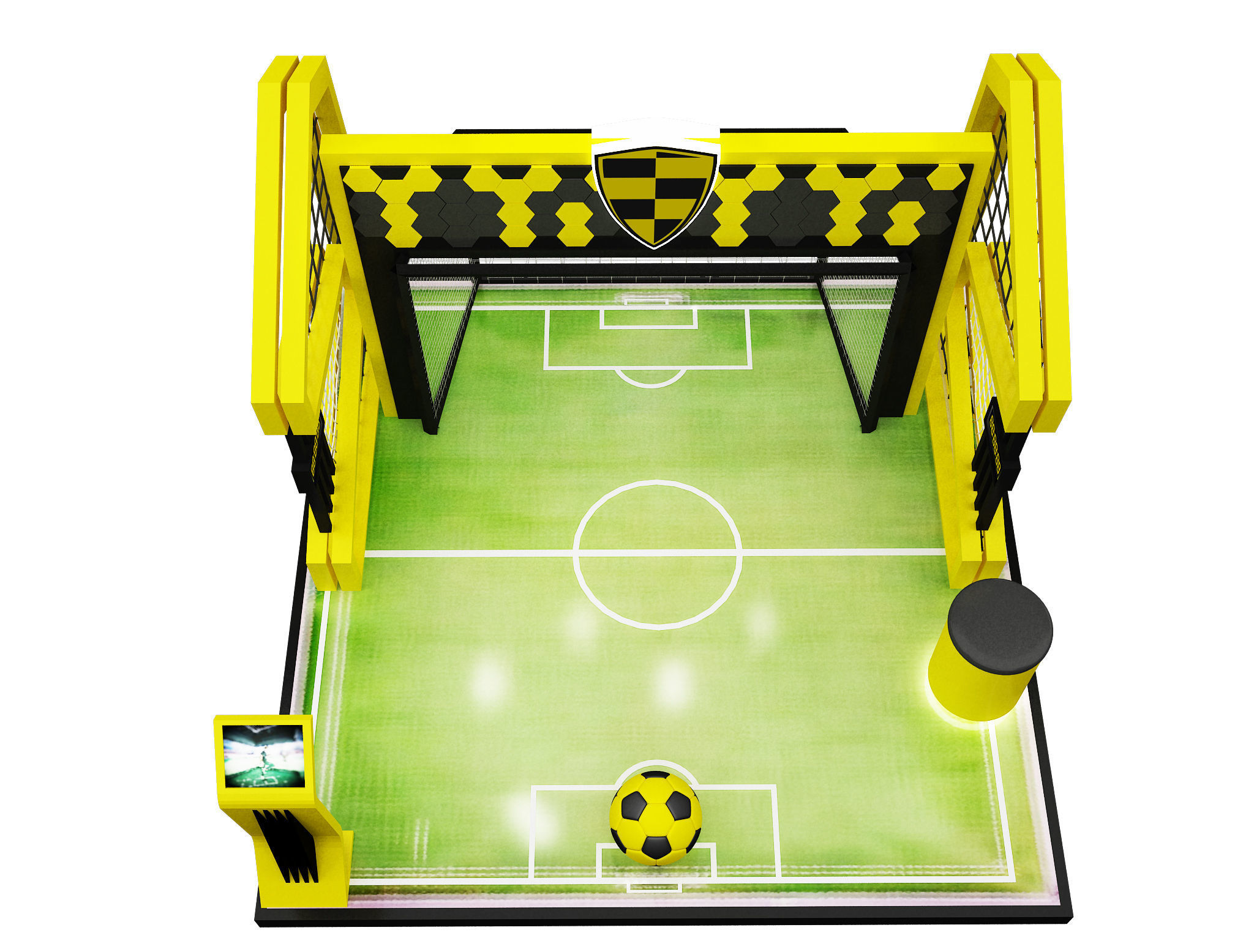 Booth Exhibition Stand a602a 3D model_10