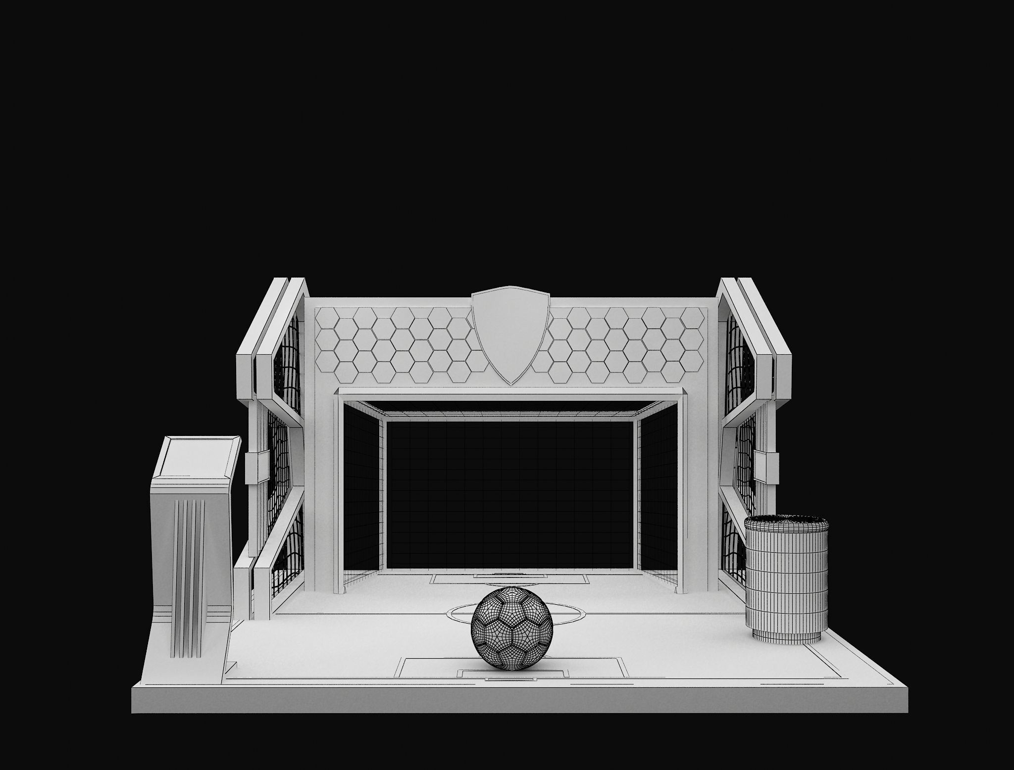 Booth Exhibition Stand a602a 3D model_7