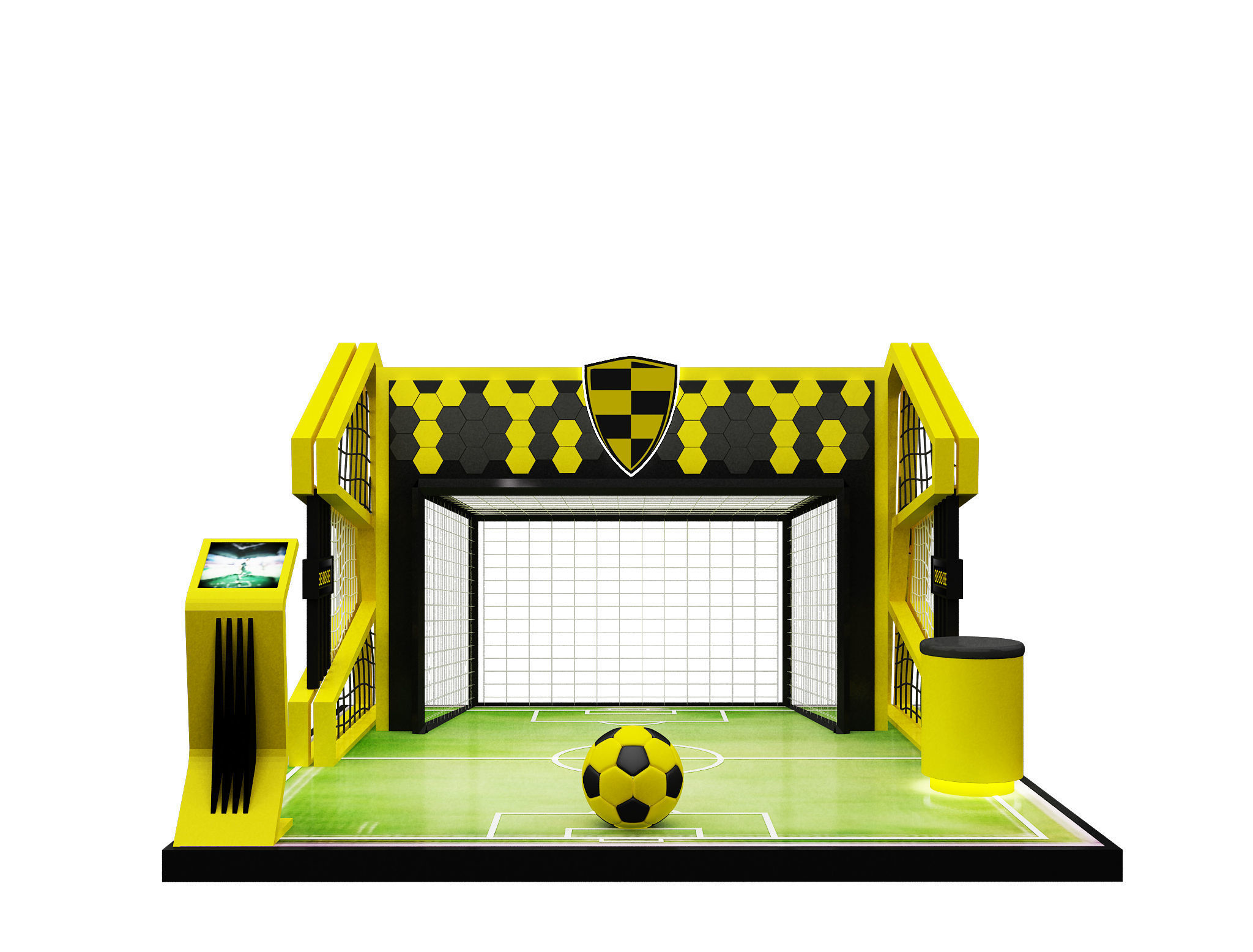 Booth Exhibition Stand a602a 3D model_6