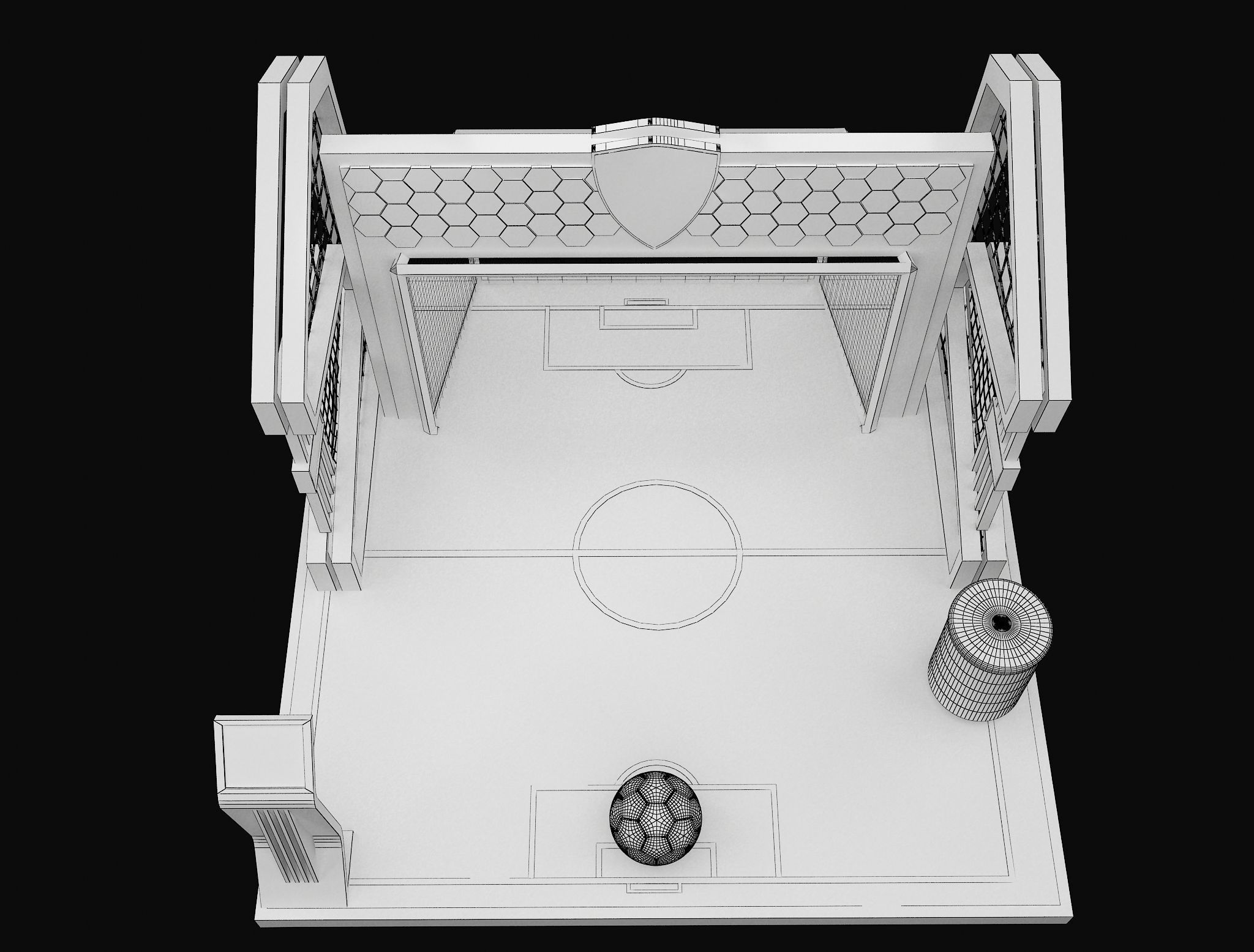 Booth Exhibition Stand a602a 3D model_11