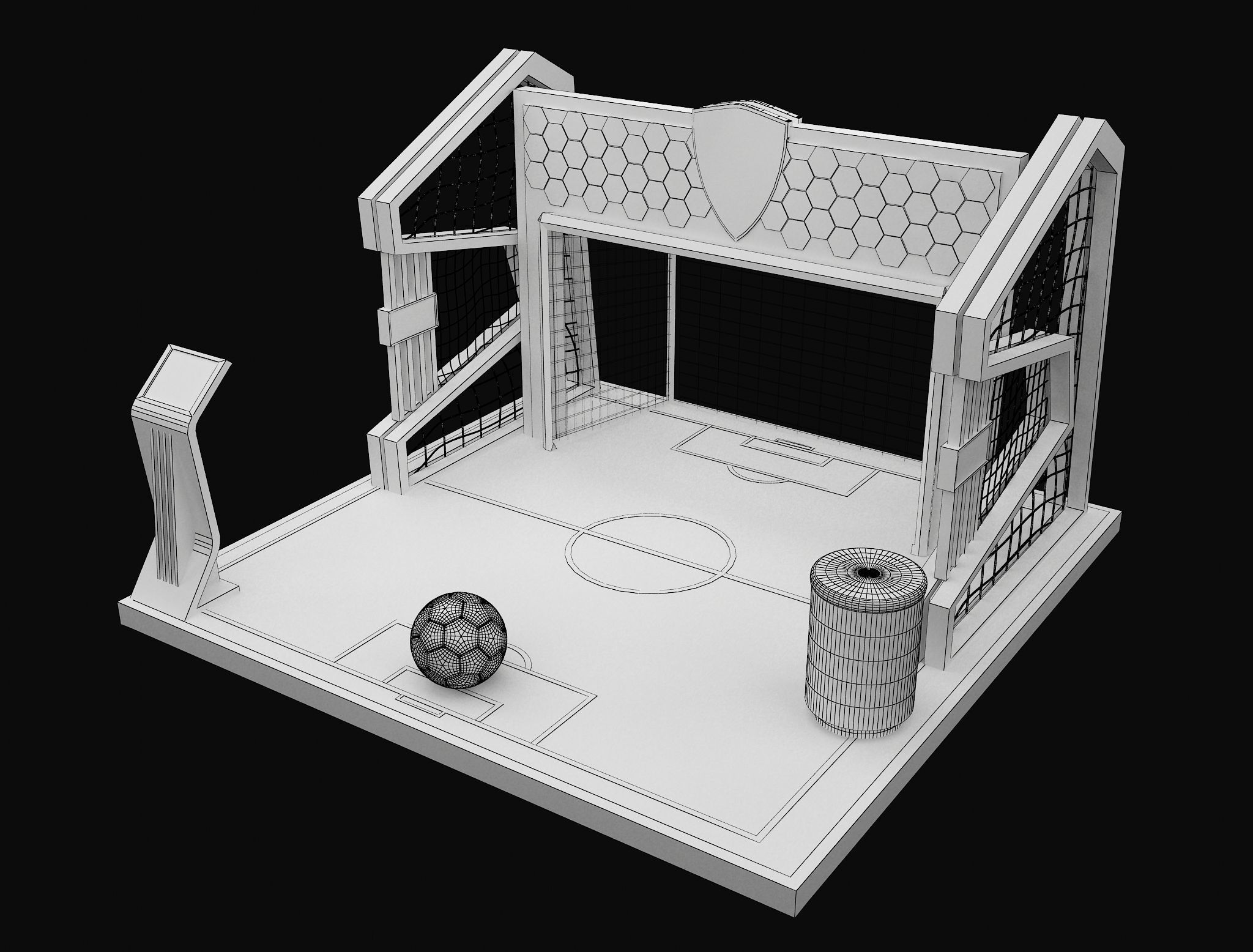 Booth Exhibition Stand a602a 3D model_15