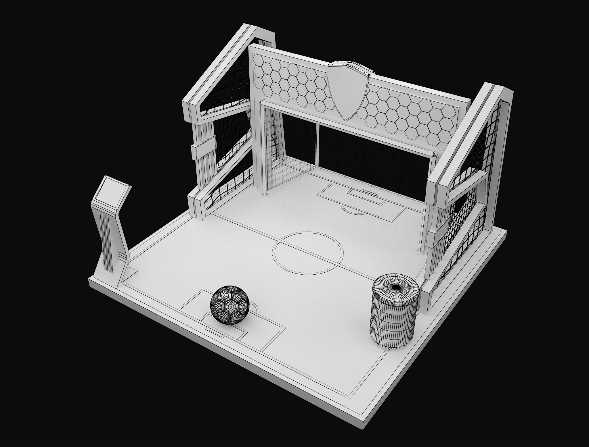 Booth Exhibition Stand a602a 3D model_9