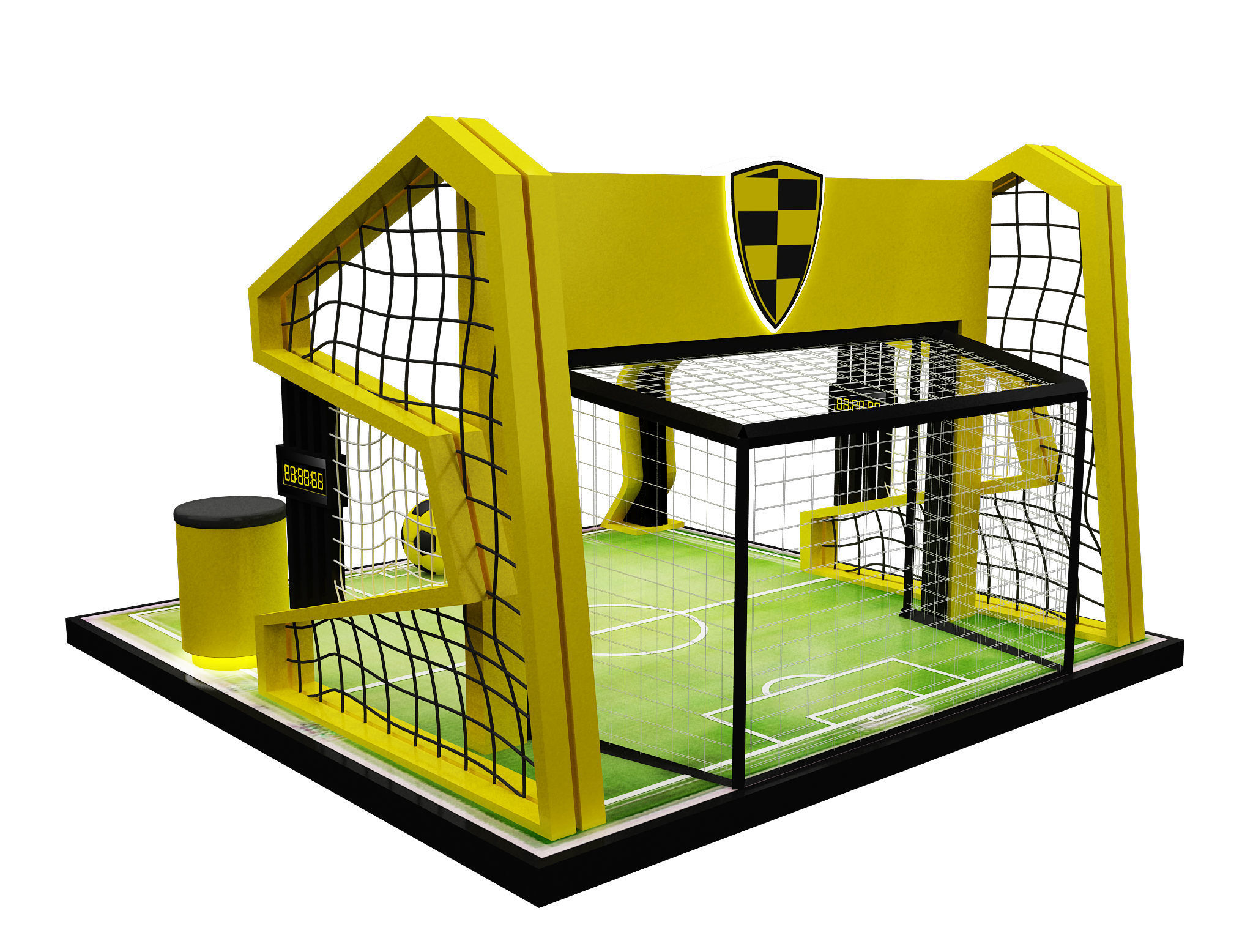 Booth Exhibition Stand a602a 3D model_4