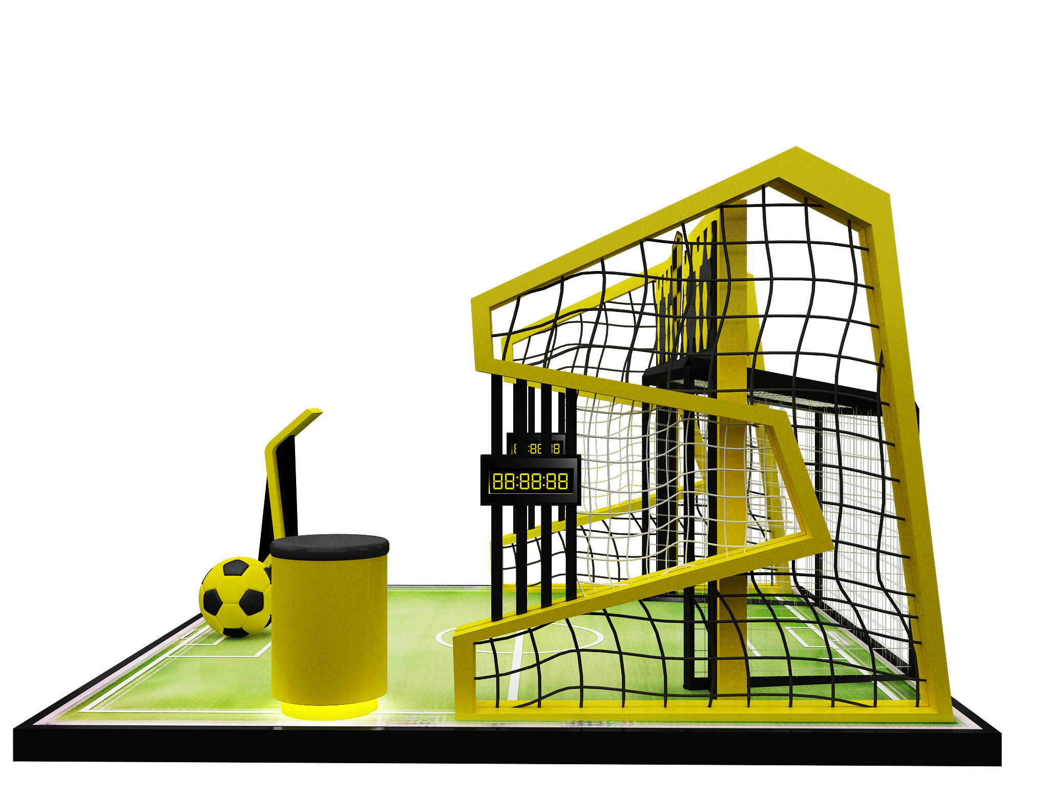 Booth Exhibition Stand a602a 3D model_12