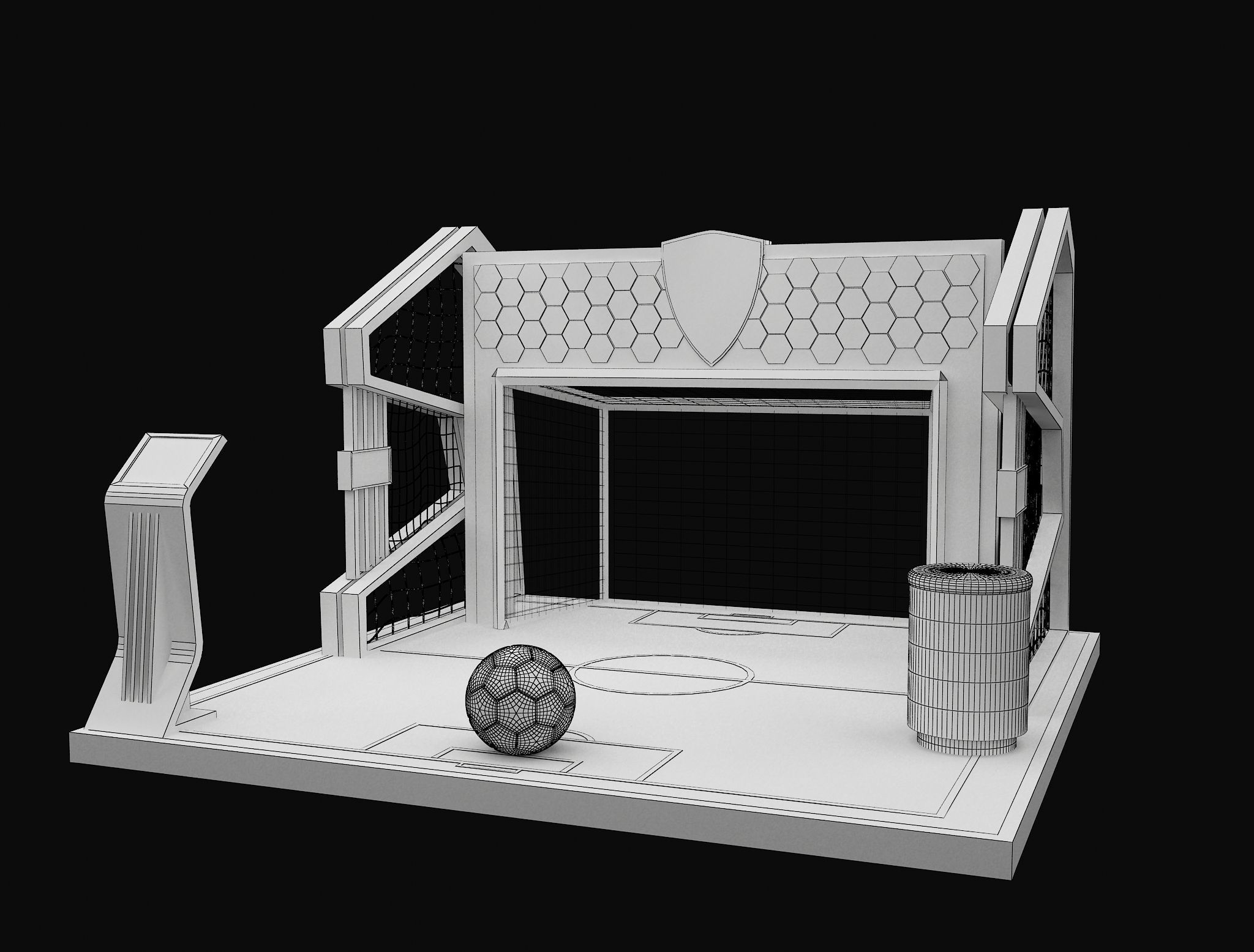 Booth Exhibition Stand a602a 3D model_1