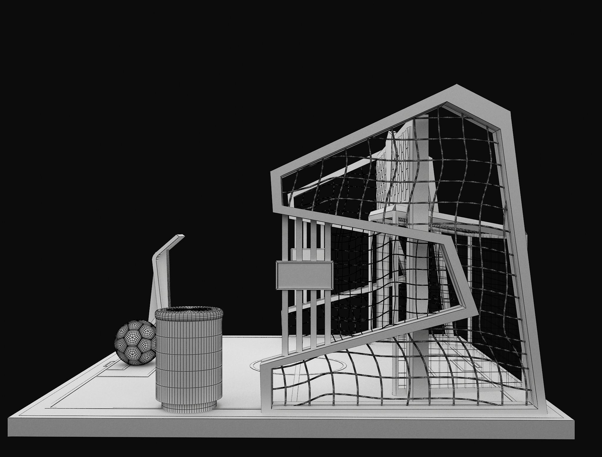 Booth Exhibition Stand a602a 3D model_13