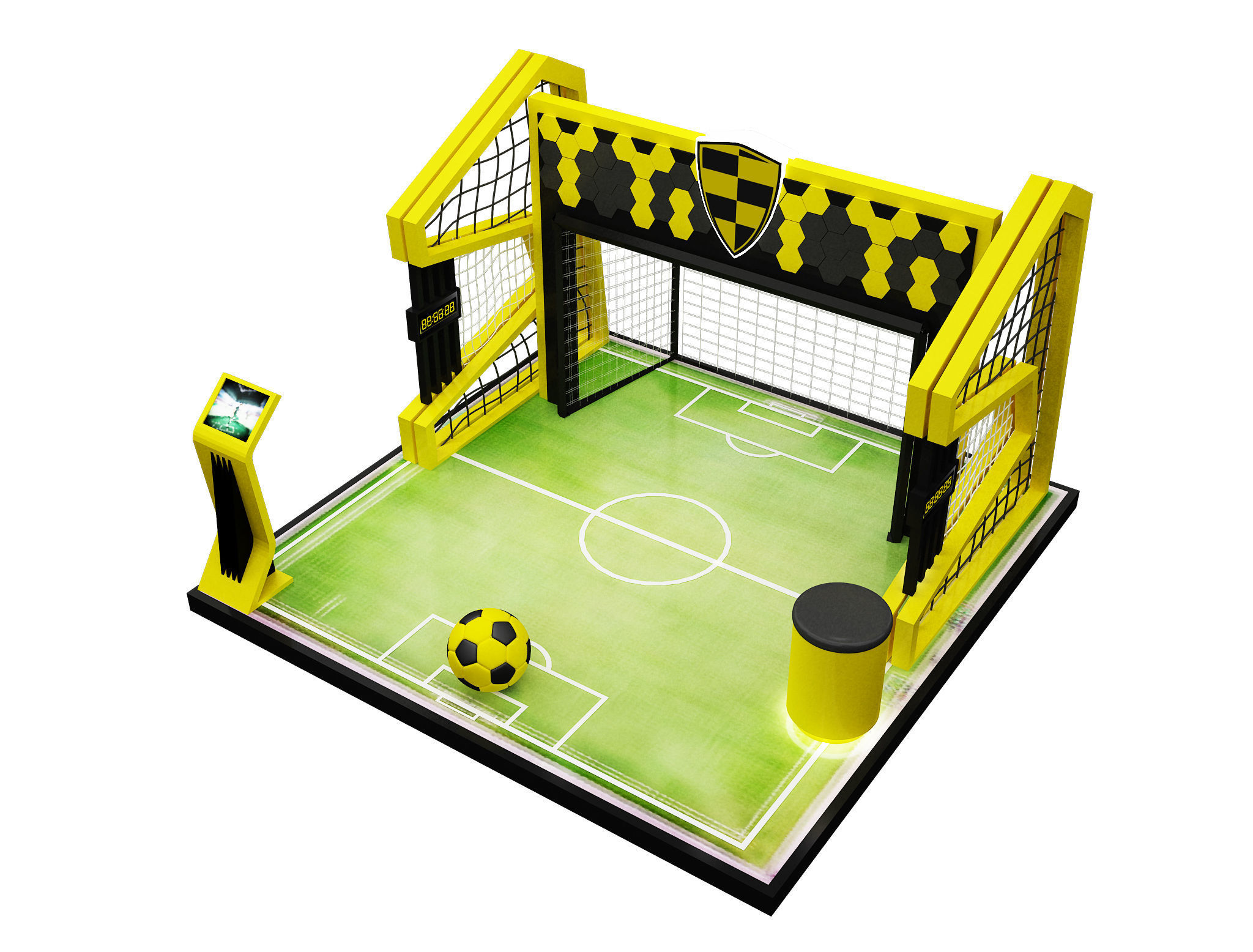 Booth Exhibition Stand a602a 3D model_8