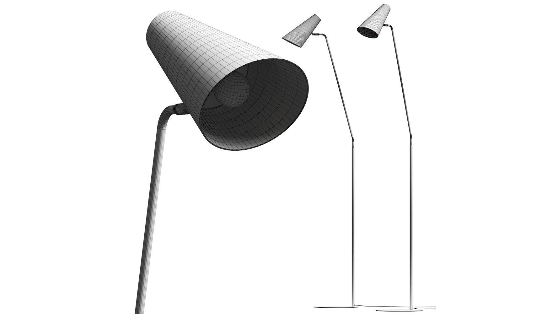 Lucande Wibke Floor Lamp 3D model_2
