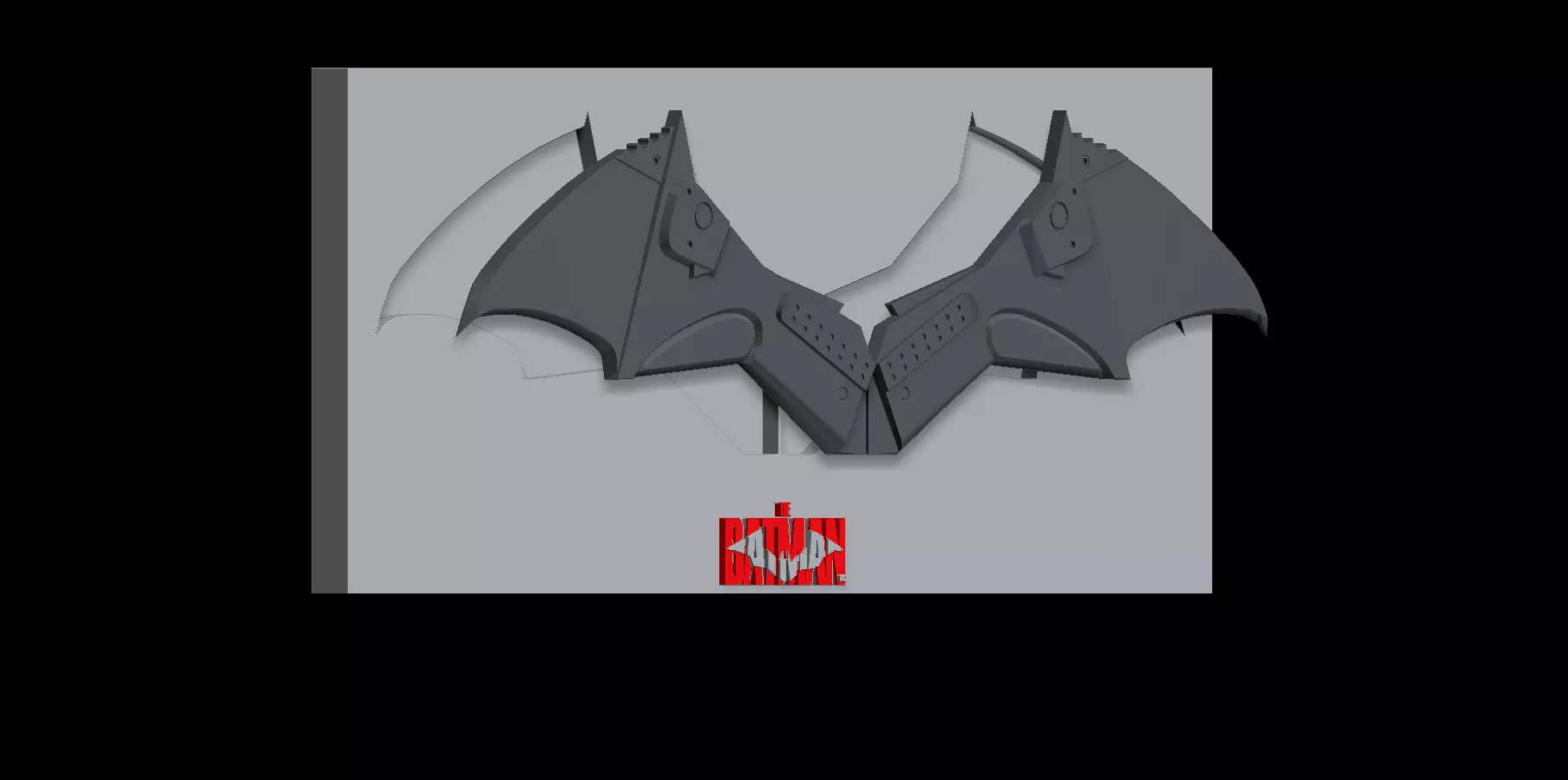 BATMAN CHESY SYMBOL AND STAND 3D print model