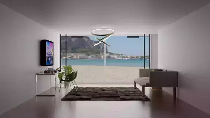 sea house design Low-poly 3D model