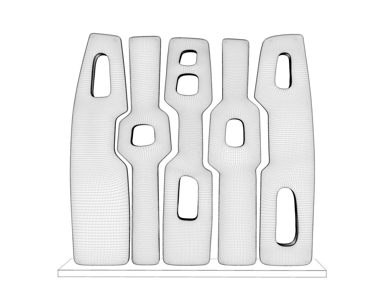 Ash Wood Sculpture 3D model_3