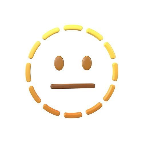 Dotted Line Face v1 001 Low-poly 3D model