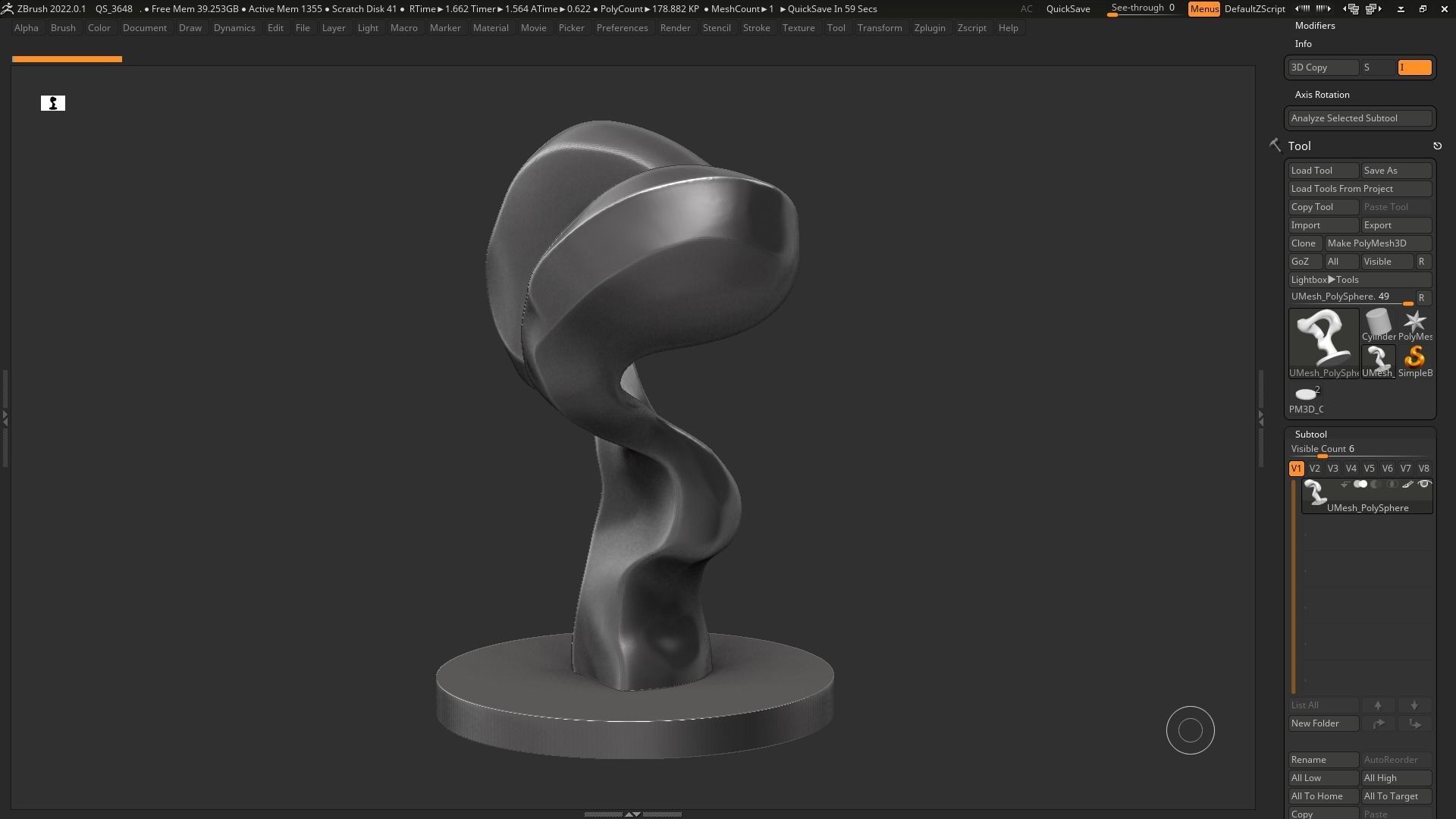 Modern Abstract Decorative sculpture 3d print model 132 3D print model_8