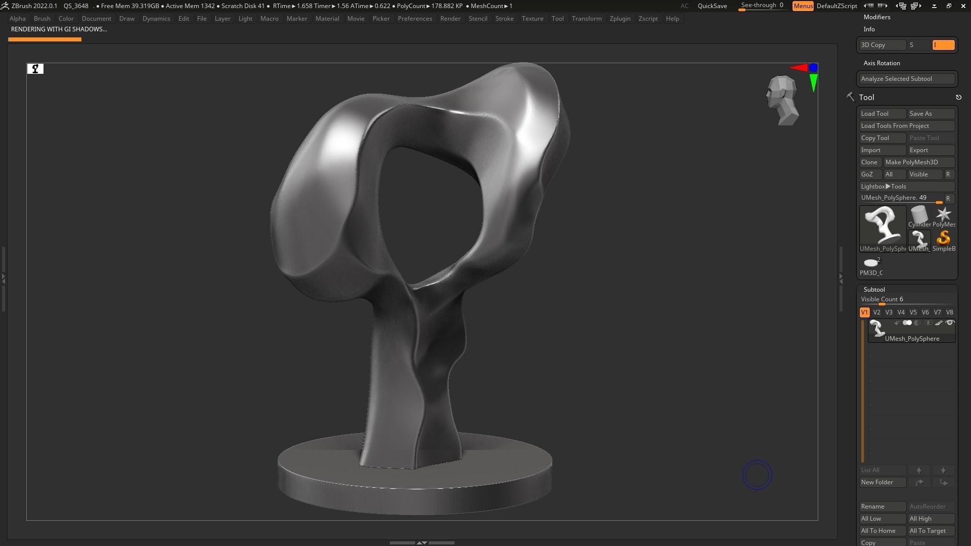 Modern Abstract Decorative sculpture 3d print model 132 3D print model_11