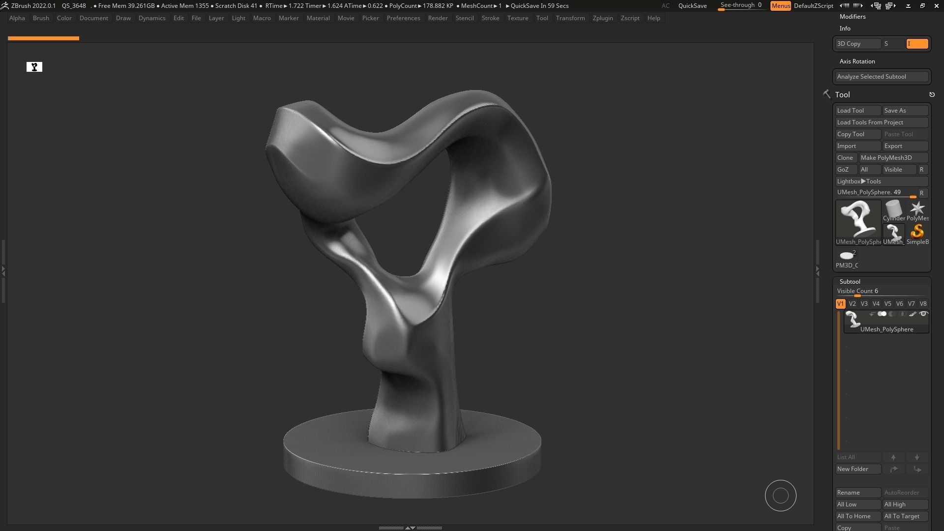 Modern Abstract Decorative sculpture 3d print model 132 3D print model_6