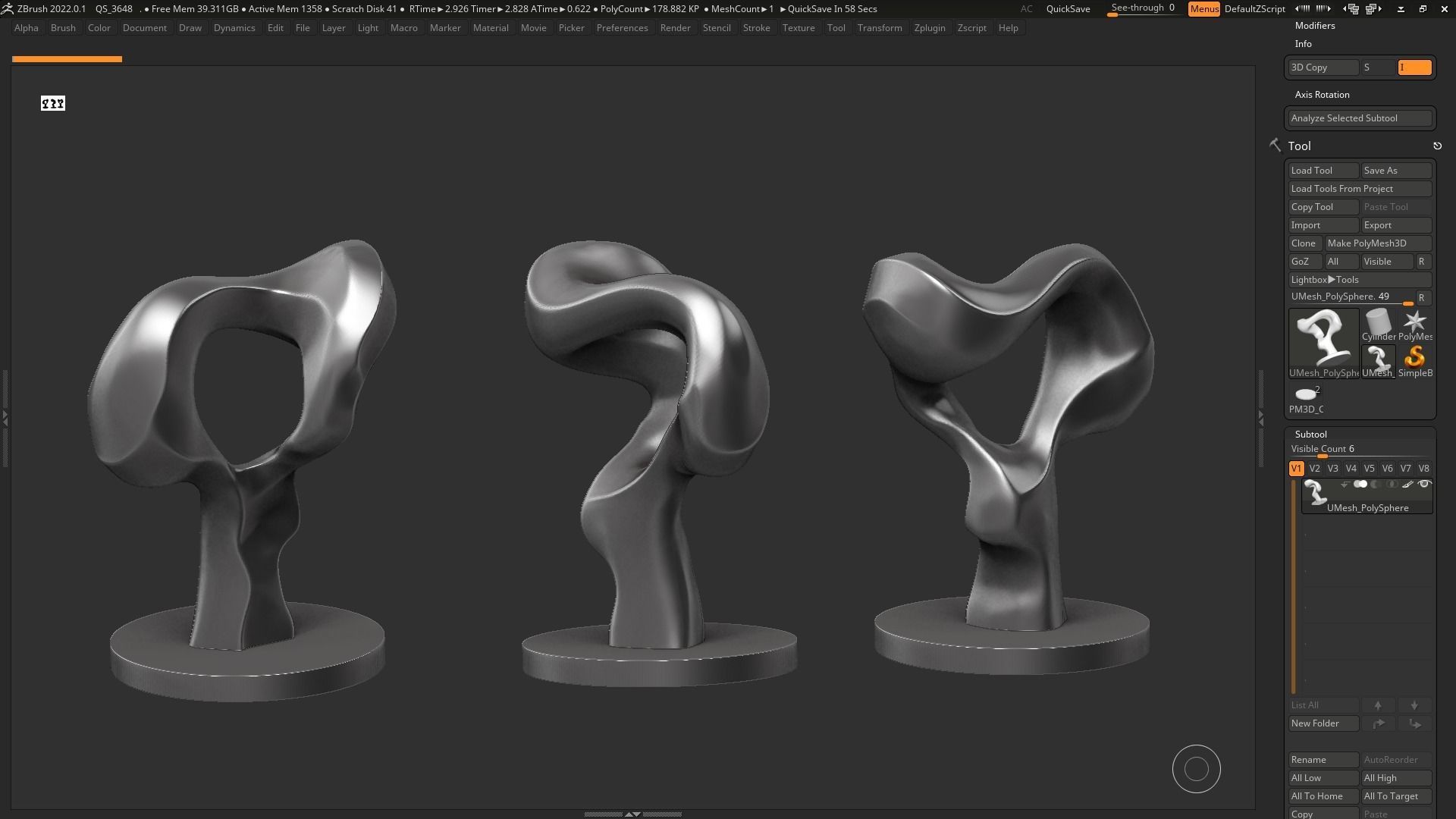 Modern Abstract Decorative sculpture 3d print model 132 3D print model_2