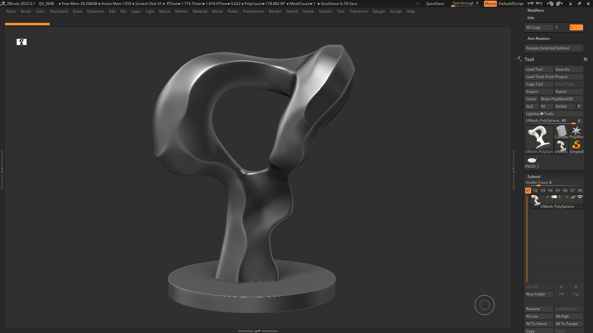 Modern Abstract Decorative sculpture 3d print model 132 3D print model_10