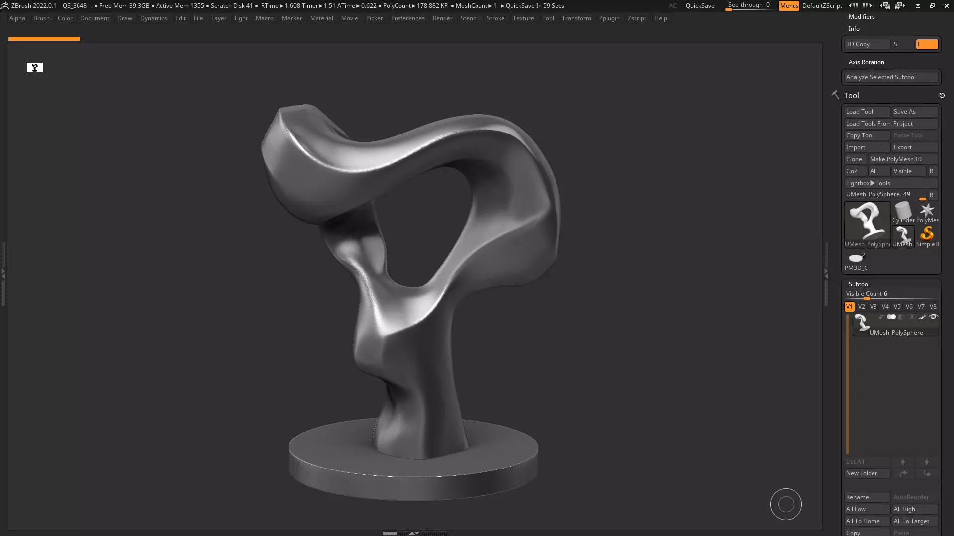 Modern Abstract Decorative sculpture 3d print model 132 3D print model_0