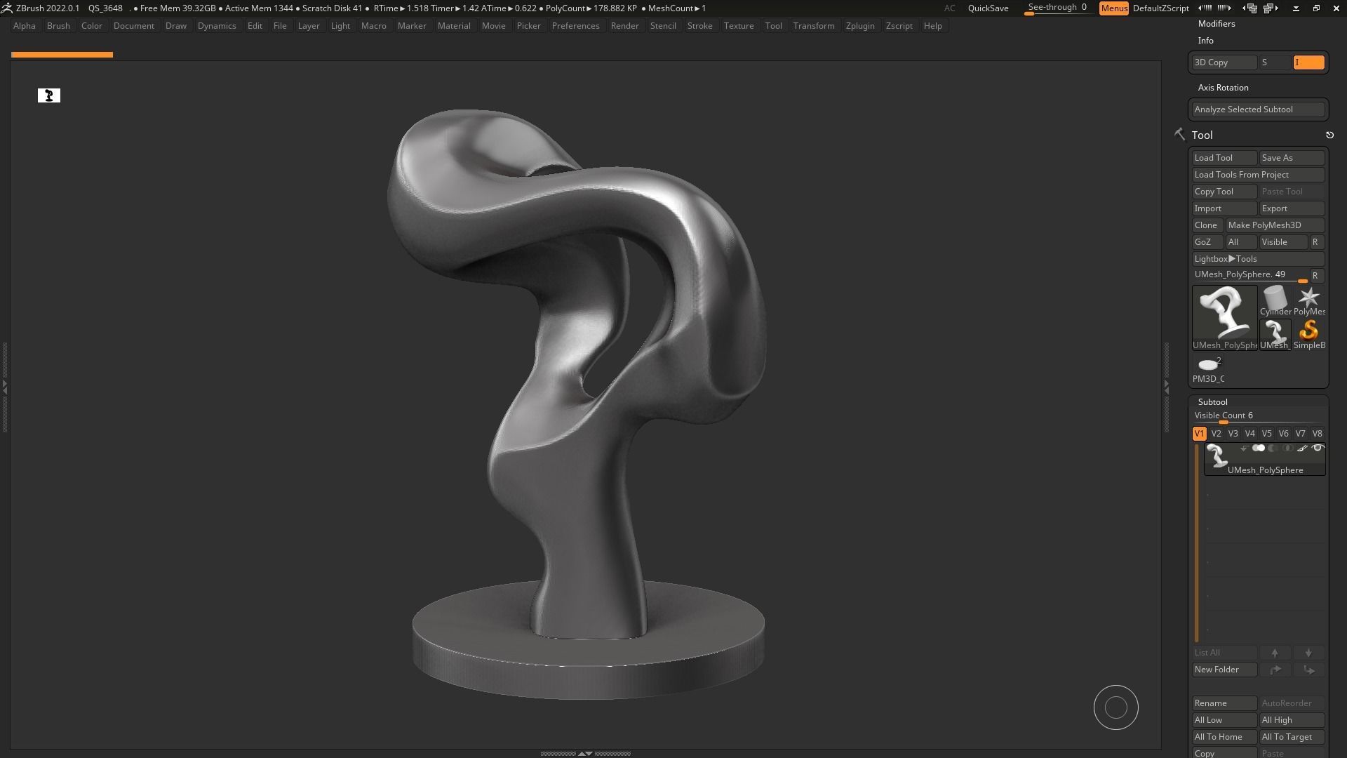 Modern Abstract Decorative sculpture 3d print model 132 3D print model_5