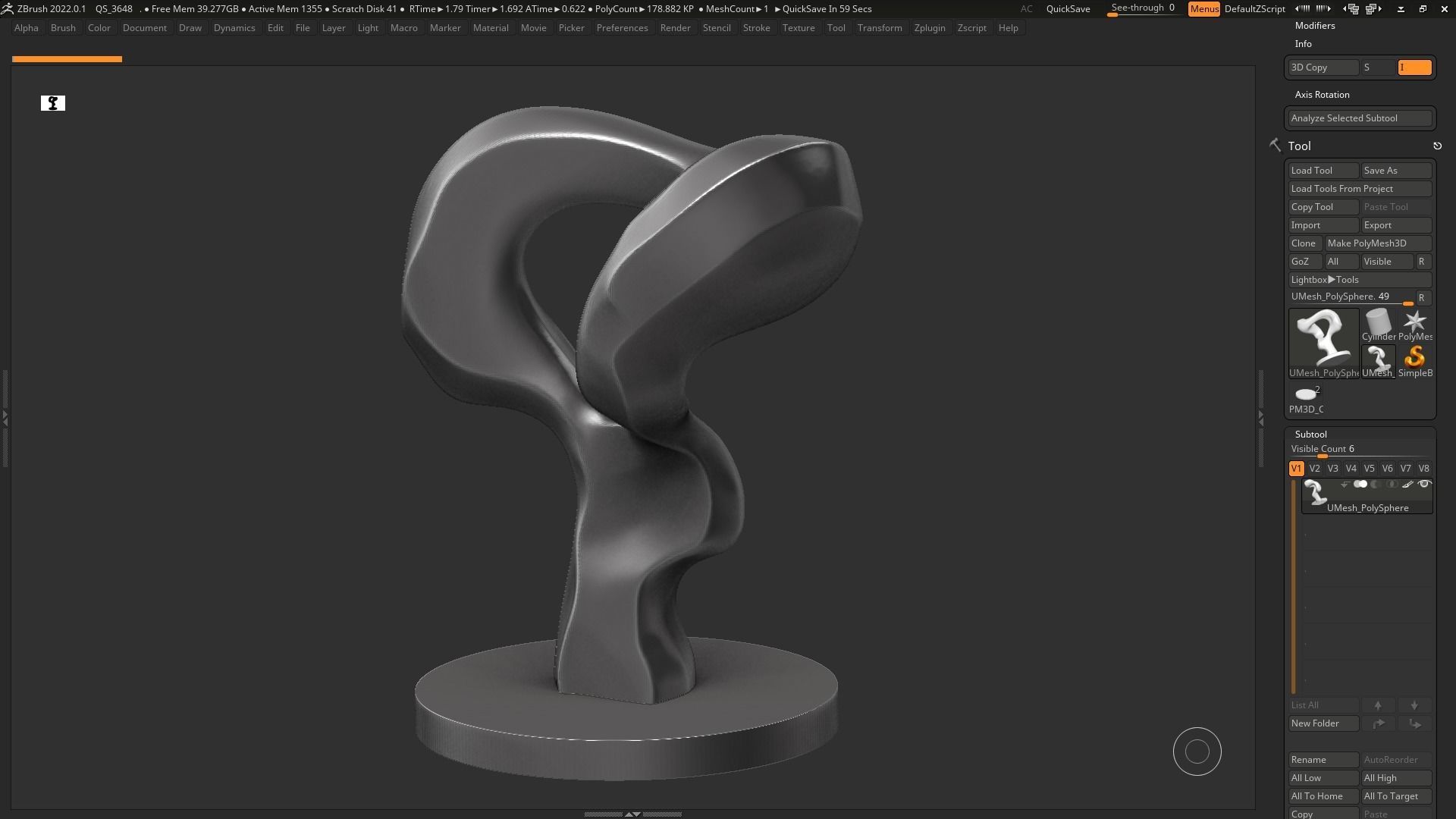 Modern Abstract Decorative sculpture 3d print model 132 3D print model_9