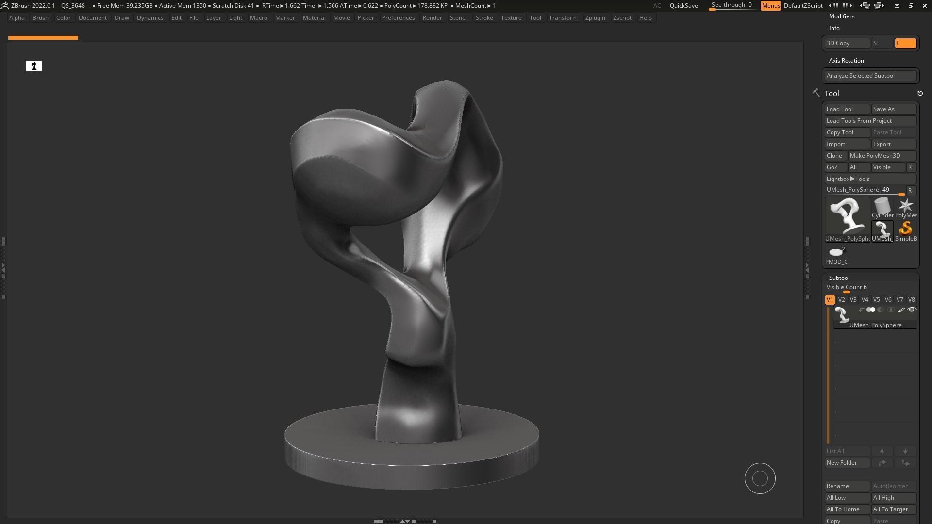 Modern Abstract Decorative sculpture 3d print model 132 3D print model_7