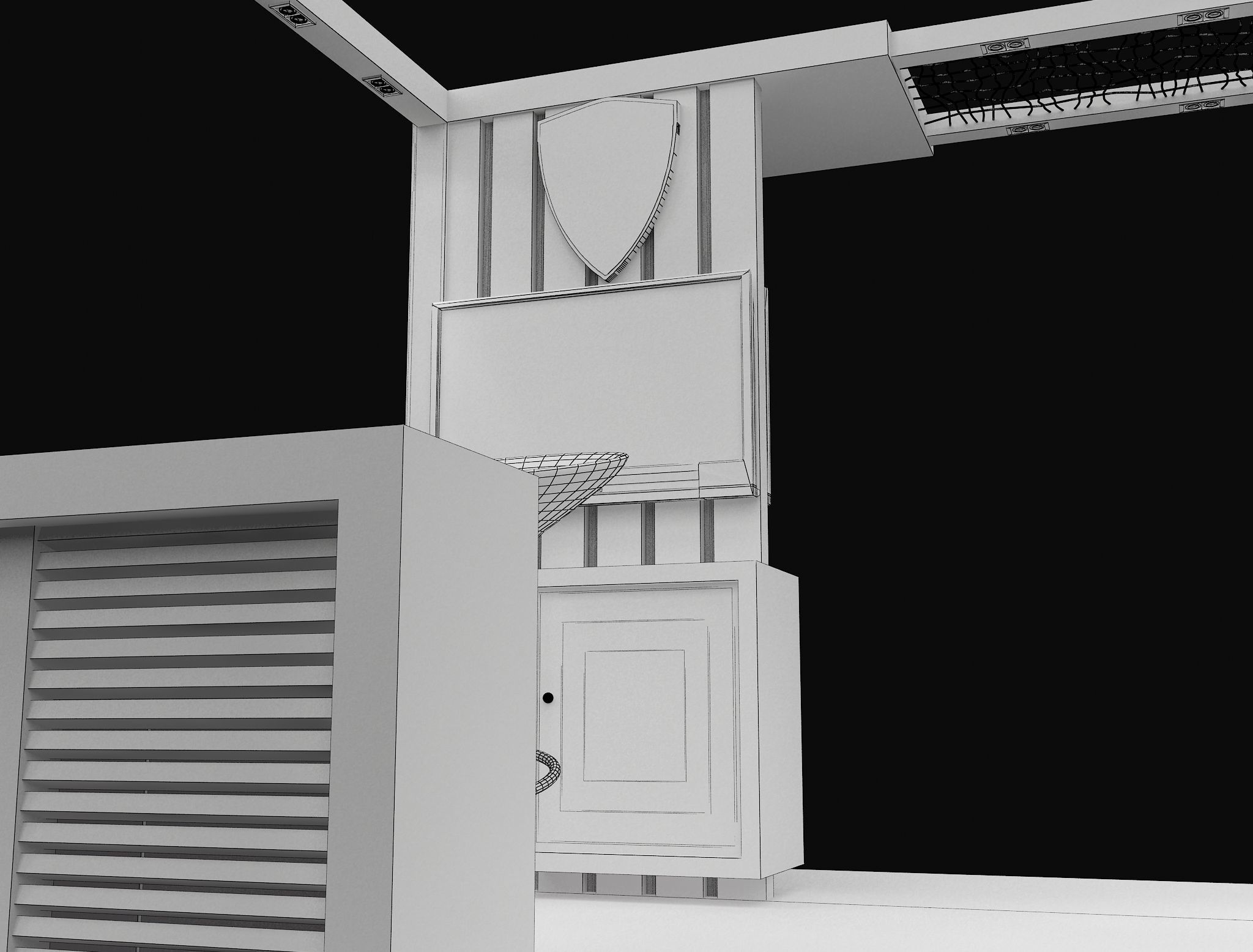 Booth Exhibition Stand a605A 3D model_17