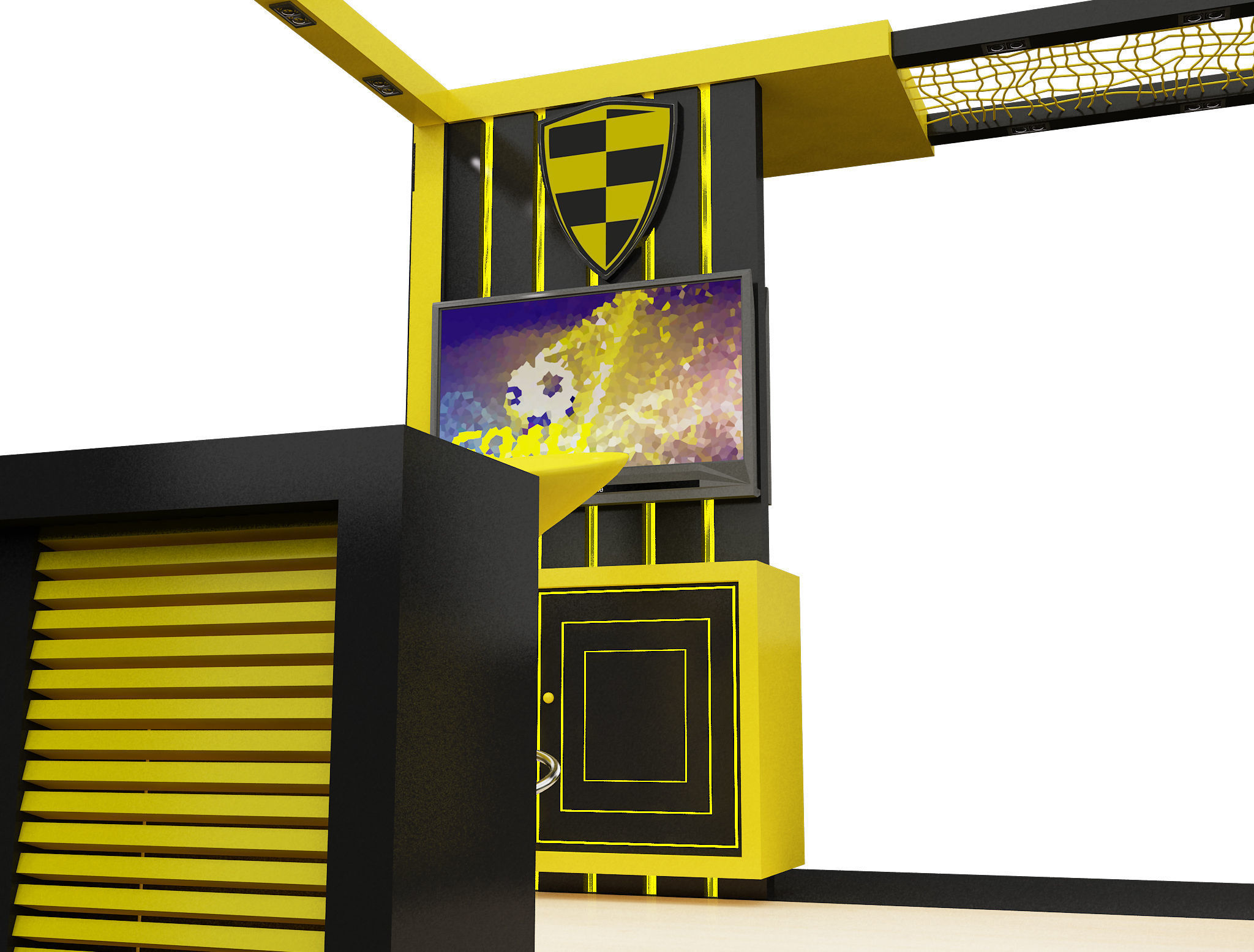 Booth Exhibition Stand a605A 3D model_16