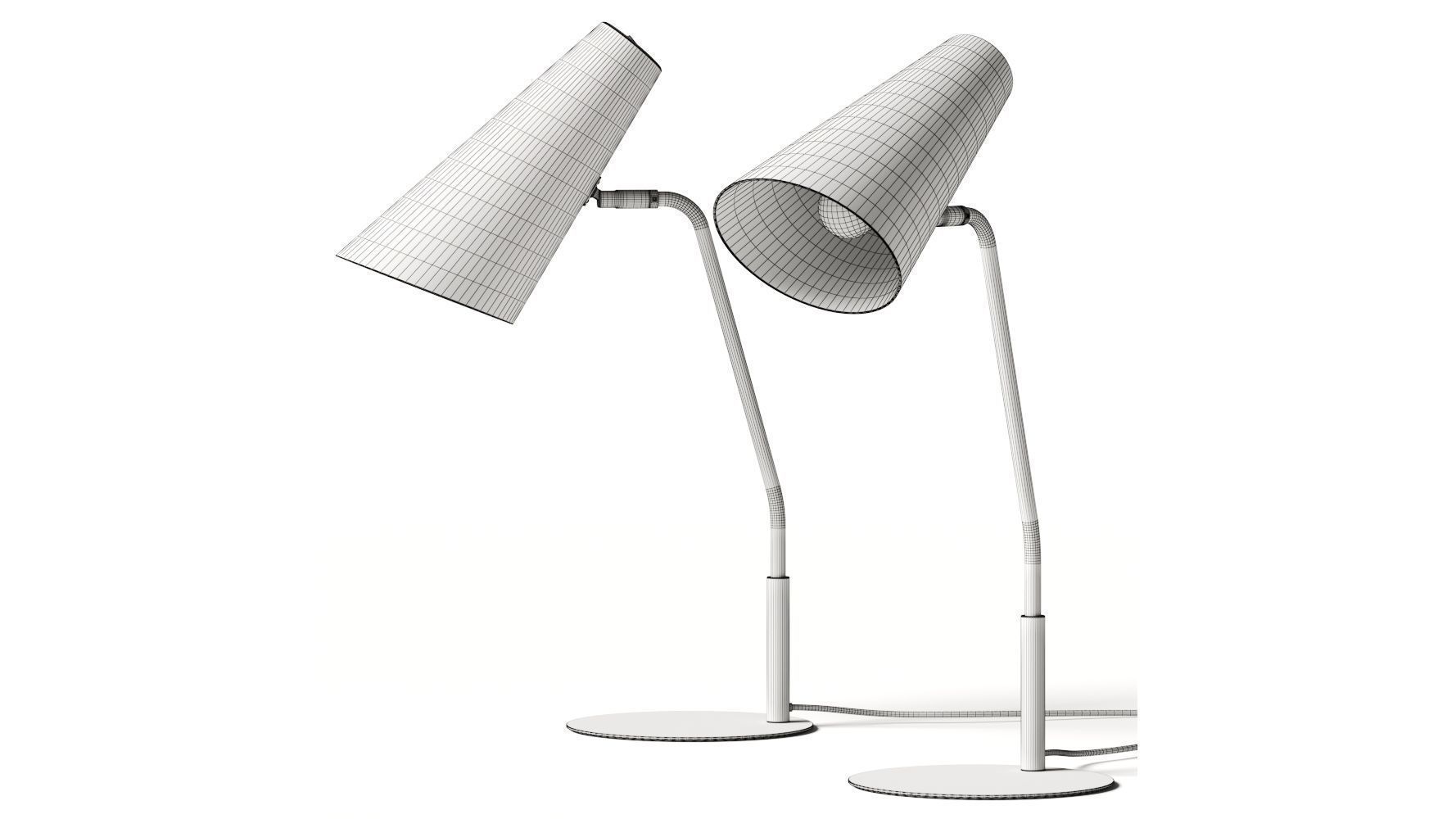 Lucande Wibke Table Lamp 3D model_2