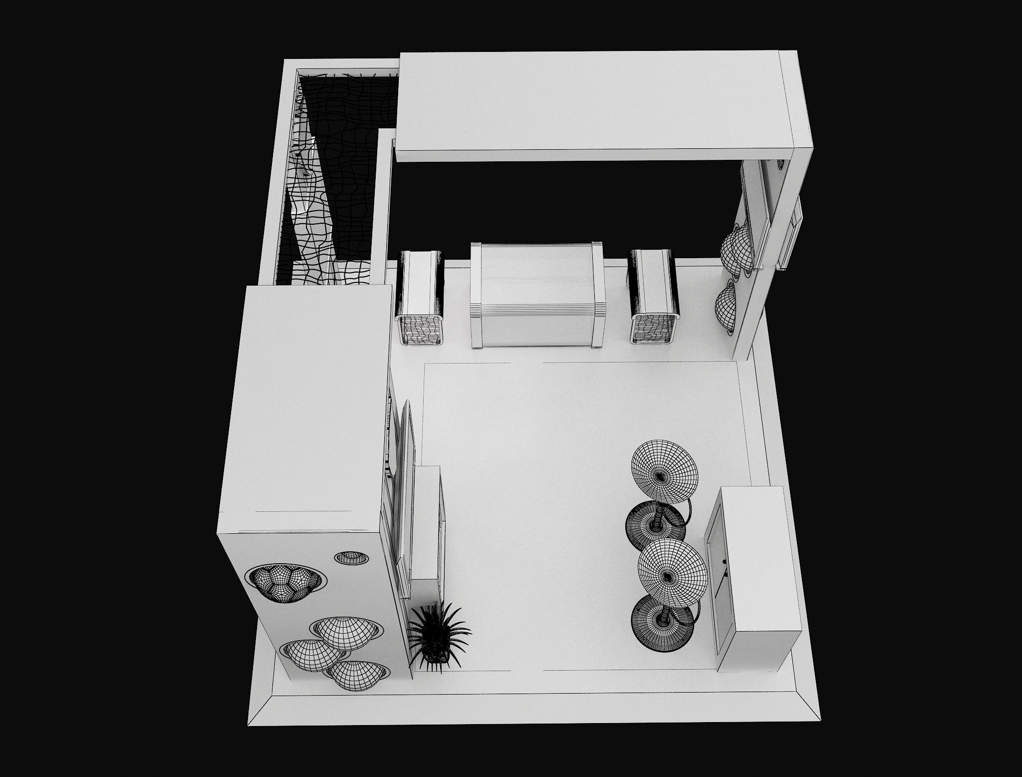 Booth Exhibition Stand a605b 3D model_17