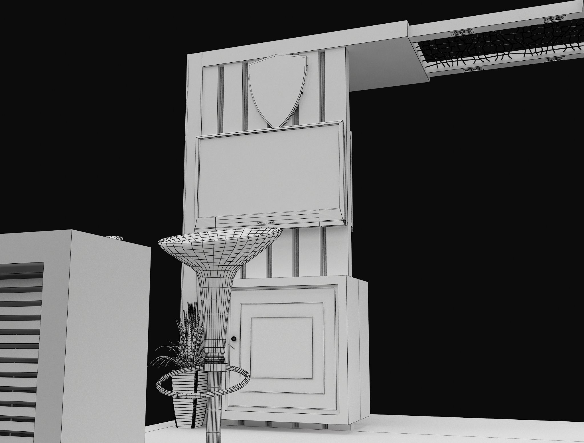 Booth Exhibition Stand a605b 3D model_15