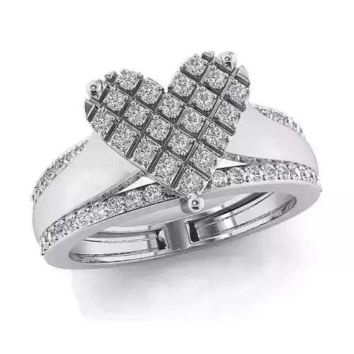 Hart halo fancy ring