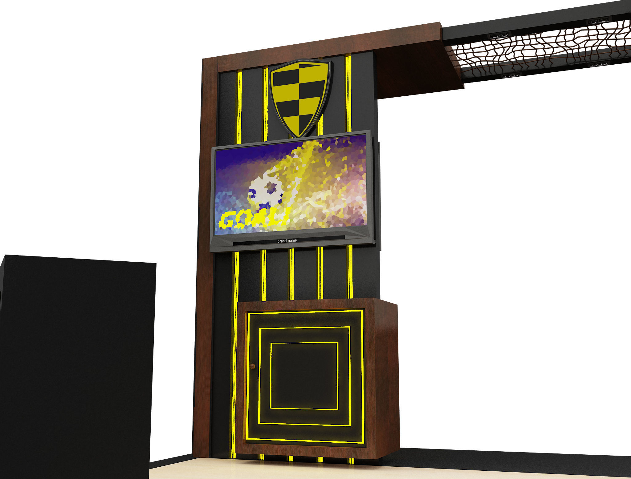 Booth Exhibition Stand a605d 3D model_14