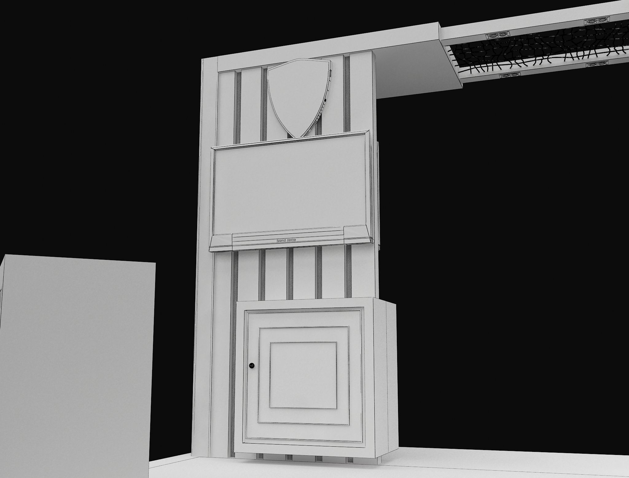 Booth Exhibition Stand a605d 3D model_15