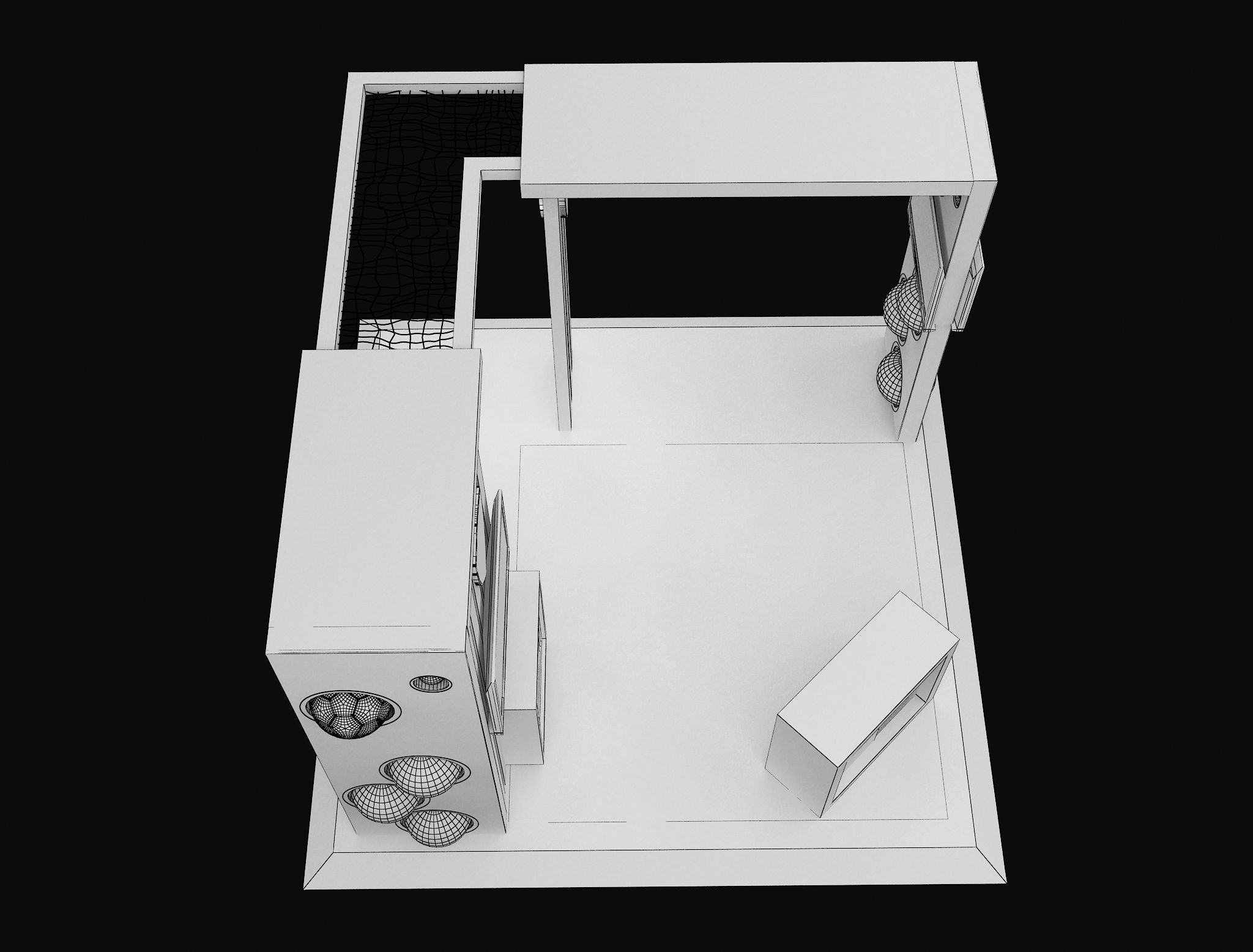 Booth Exhibition Stand a605d 3D model_17