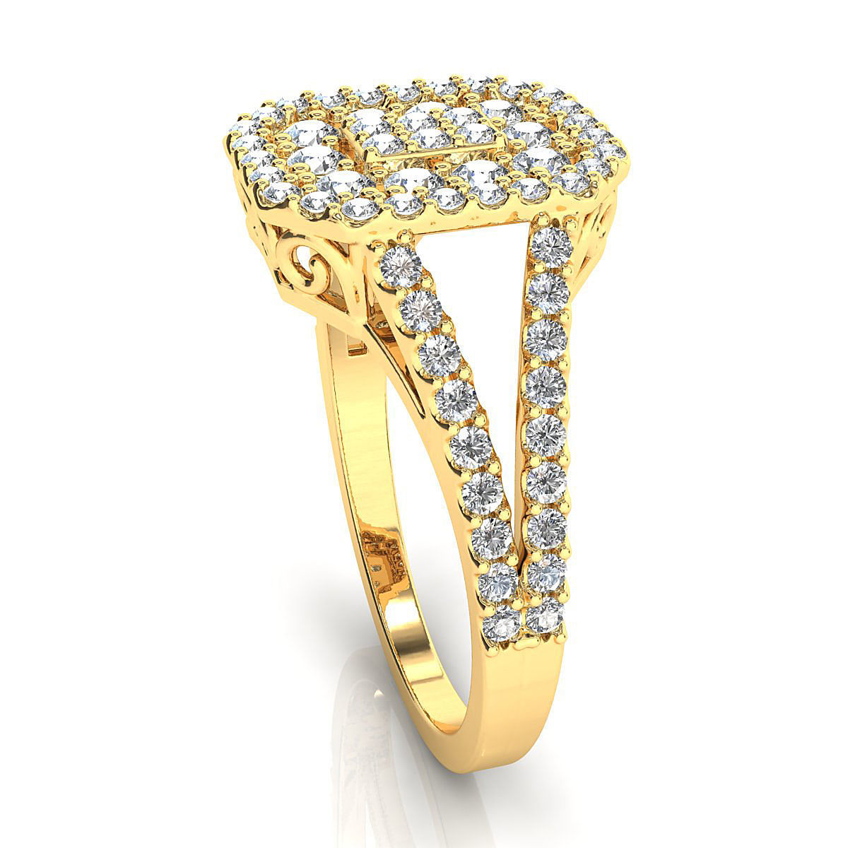 engagement ring 3D print model_5