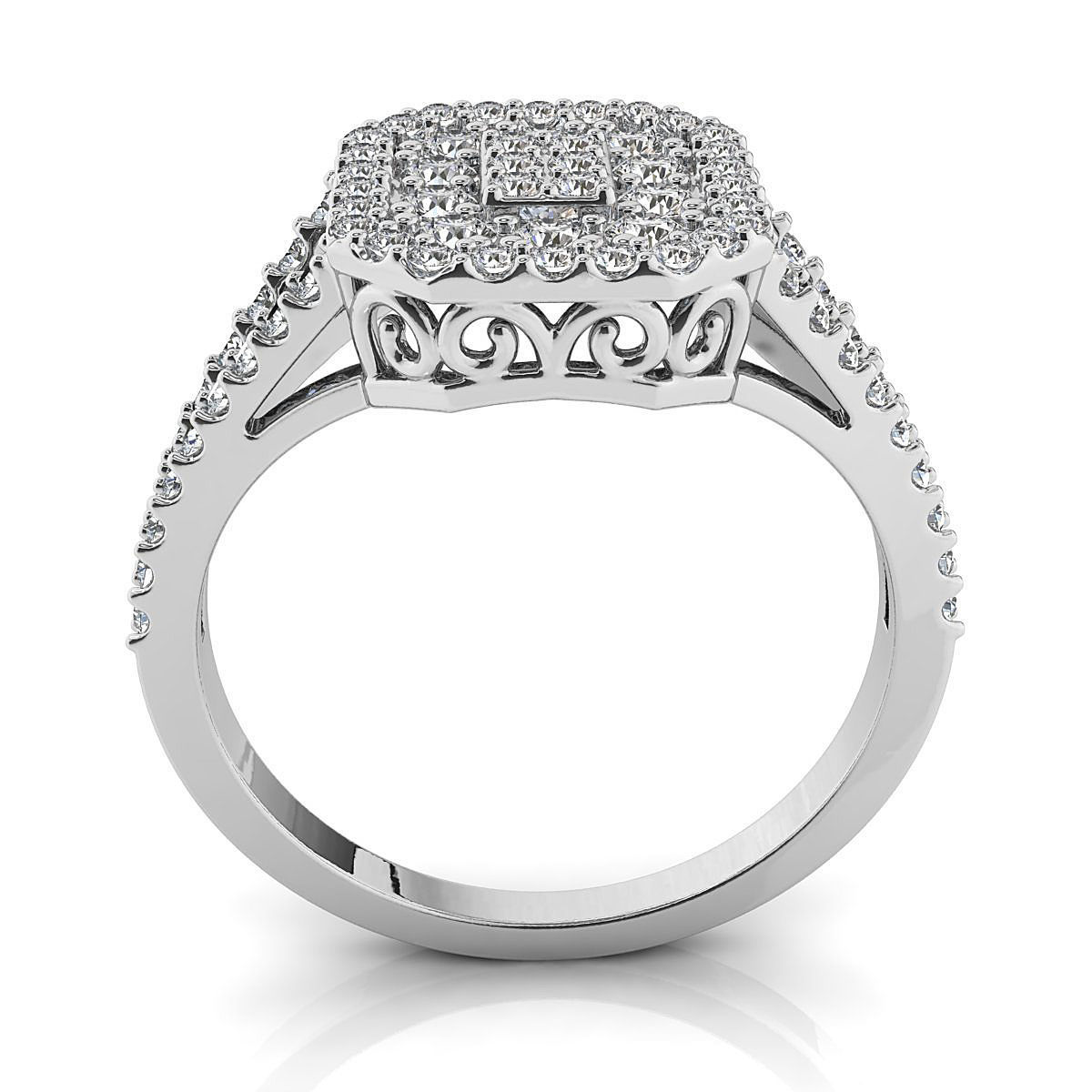 engagement ring 3D print model_7