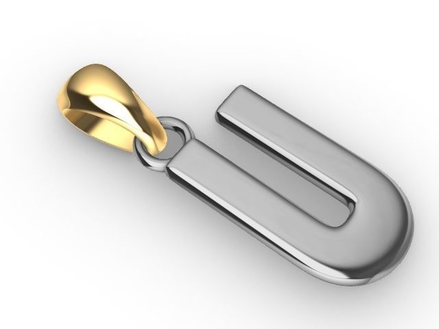 v Alphabet pendant stl verified 3D print model_6