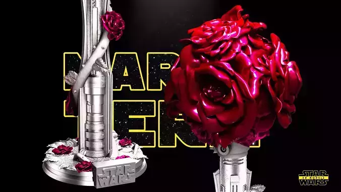 Lightsaber Vase Sculpture  - Tested and Ready for 3D printing