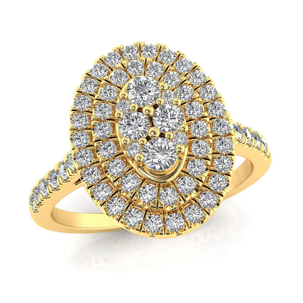 engagement ring 3D print model_1