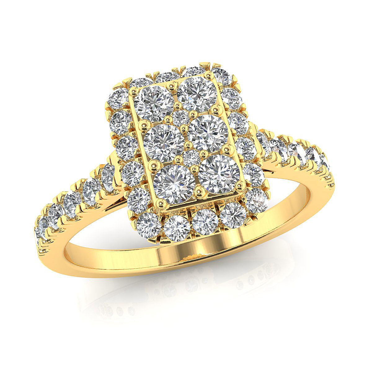 Fancy engagement ring 3D print model_1
