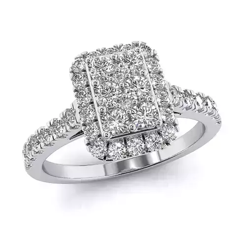 Fancy engagement ring