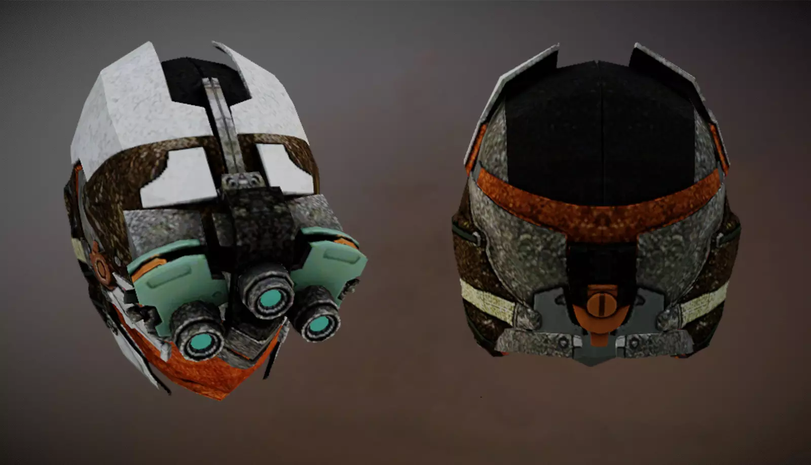 Futuristic Scifi Helmet 3D model