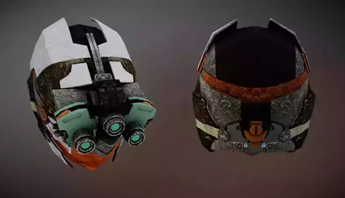 Futuristic Scifi Helmet