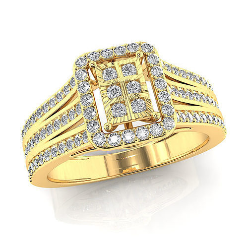 Fancy ring 3D print model
