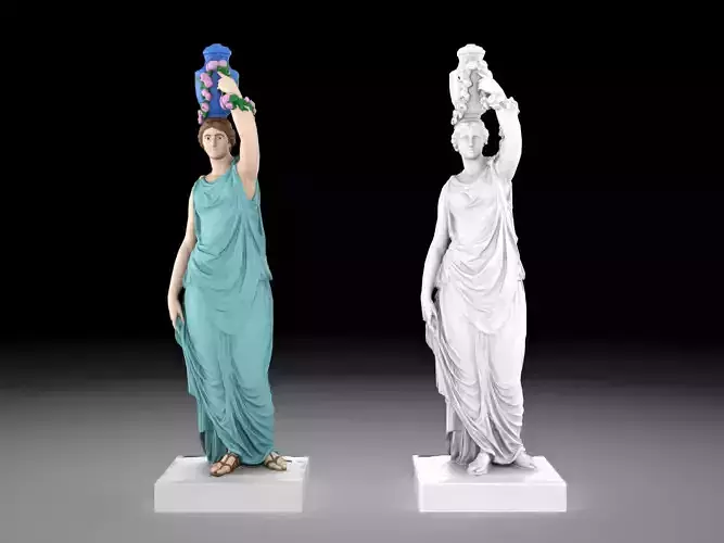 Nymph statue collection