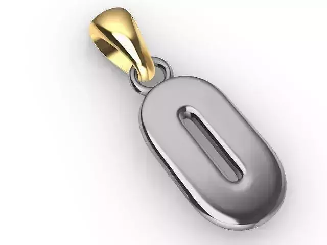 o letter pendant stl verified 