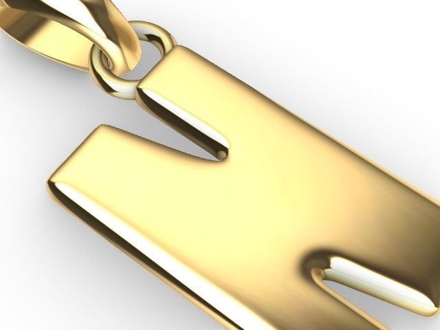n Alphabet pendant stl verified 3D print model_3