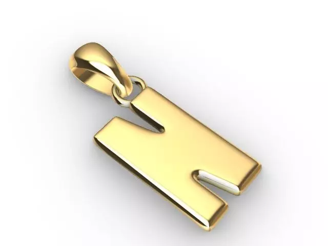 n Alphabet pendant stl verified 3D print model_0